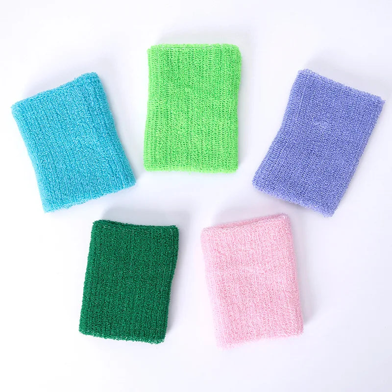 1PC Colorful Cotton Unisex Sport Sweatband Wristband Wrist Protector Gym Running Sport Safety Wrist Support Brace Wrap Bandage