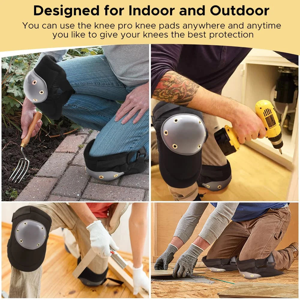 1Pair Comfortable Work Knee Pads, Anti-Slip Avoidance Kneepads with Gel Cushion for Construction, Gardening, Cleaning, Flooring