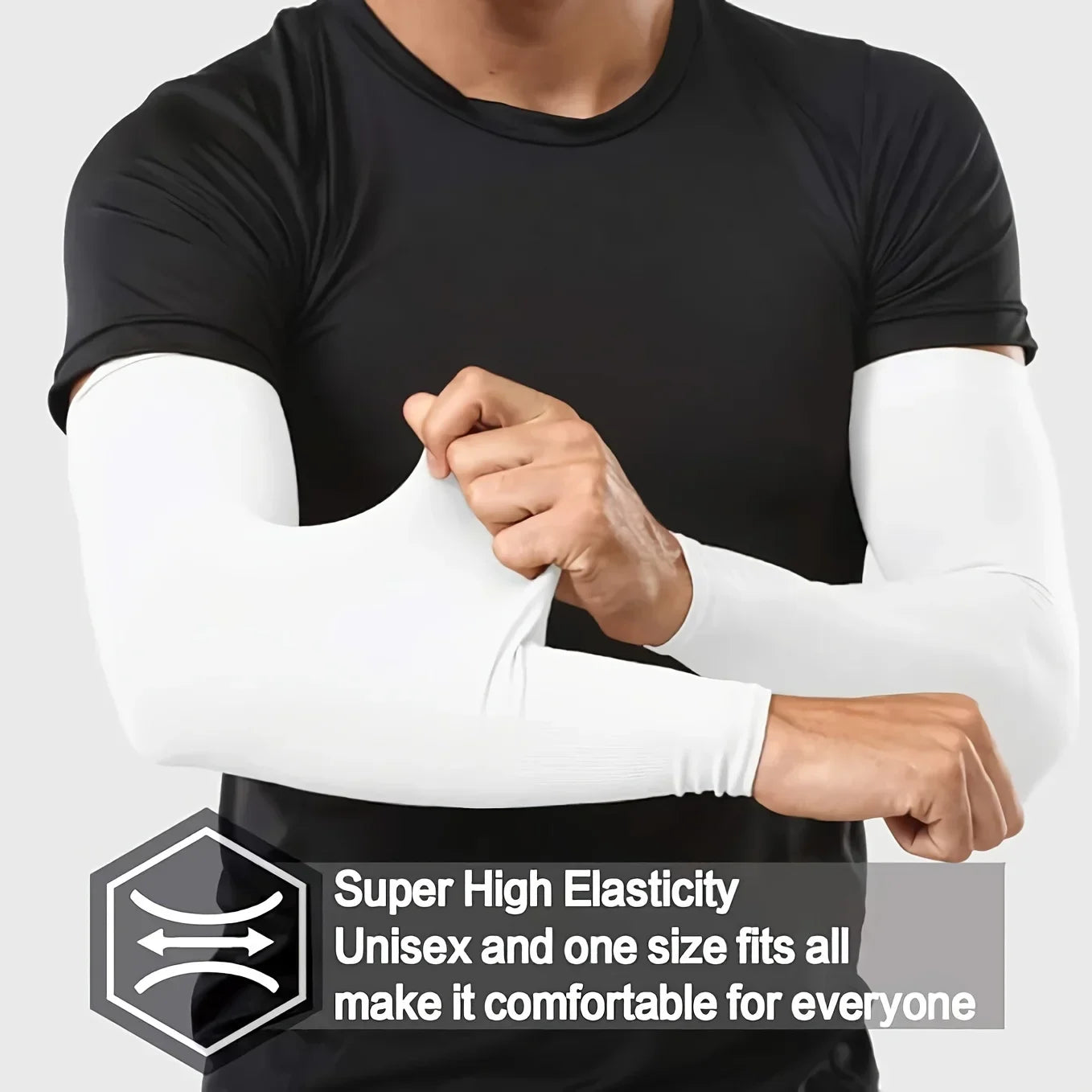 3-Pack Breathable Sun Arm Sleeves UPF 50+ Cooling Protection for Outdoor Sports Cycling Running Mountaineering