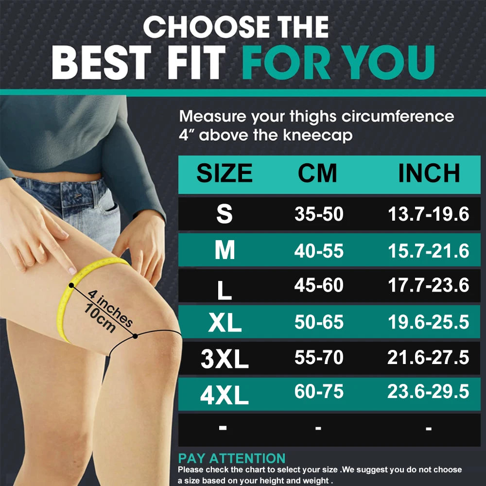 1 Pair Plus Size Knee Brace Support, New Knee Compression Sleeve for Running, Hiking, Basketball, Arthritis, ACL, Meniscus Tear