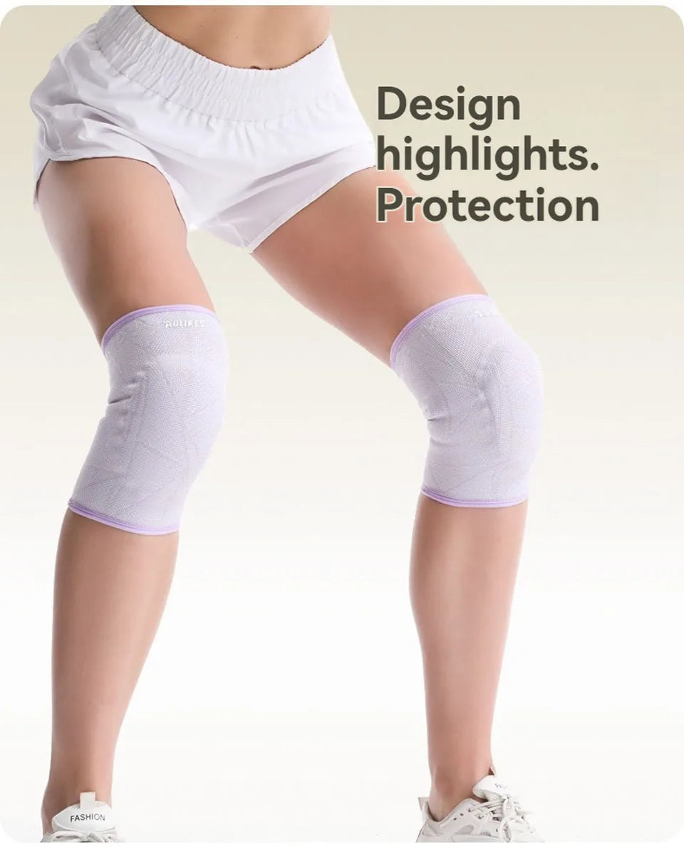 AOLIKES Knee Pads Volleyball Kids Youth Adults Dance Knee Pad Soft Stretchy Knee Brace Breathable Knee Protector for Basketball